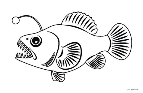 Angler Fish Coloring Page at GetDrawings | Free download