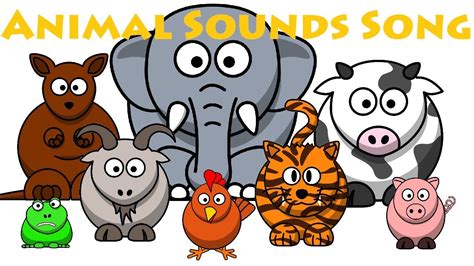 The Animal Sounds (Real Sounds) for Children|Learn Animals | Nursery ...