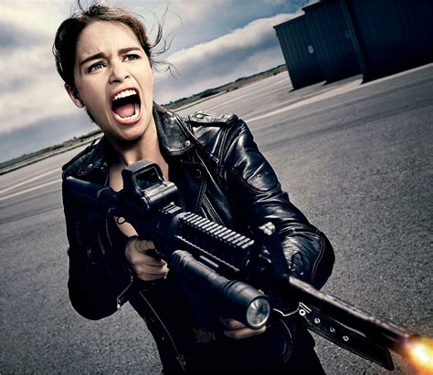 Emilia Clarke as Sarah Connor - Terminator Genisys - Promotional Images ...