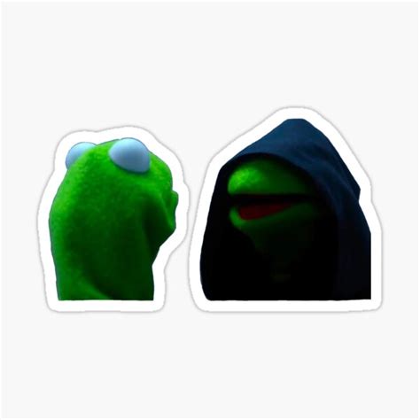 "Evil Kermit Meme Sticker pack " Sticker by IQproducts | Redbubble