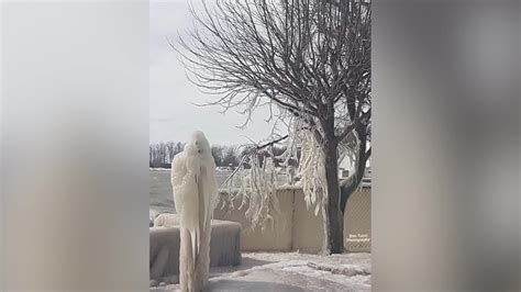 Man Finds Creepy Ice Formations Outside Home - Videos from The Weather ...