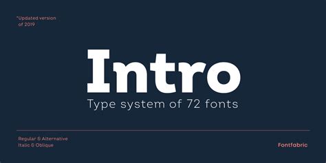 Intro Font | Fontspring