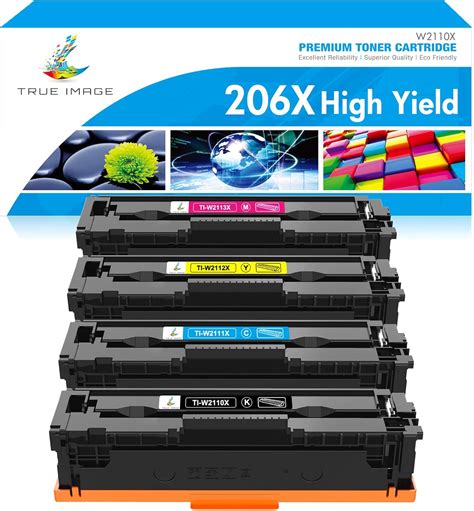 True Image Compatible Toner Cartridge Replacement for HP 206X 206A ...