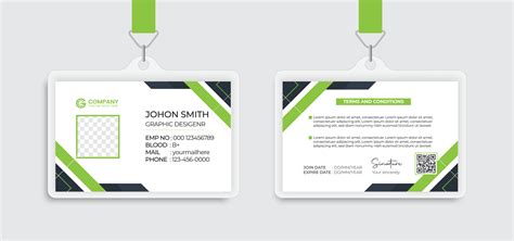 Modern Identity Employee Abstract professional, corporate office Id ...