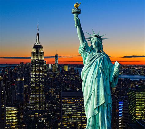 Best Statue Of Liberty At Night Stock Photos, Pictures & Royalty-Free ...