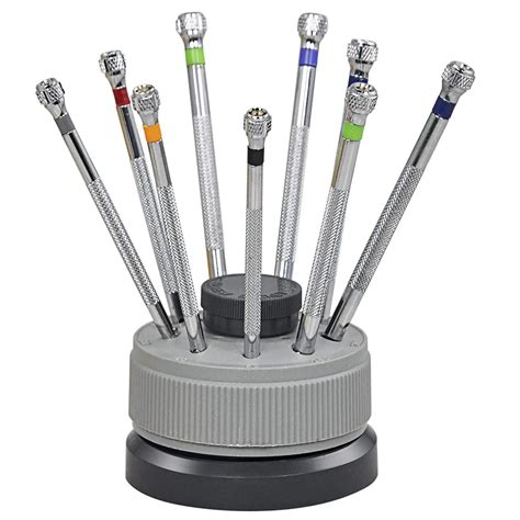 Set Of 9 Professional Watch Screwdrivers on Stand-in Screwdriver from ...