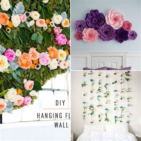 20 Simple DIY Flower Wall Decor Ideas