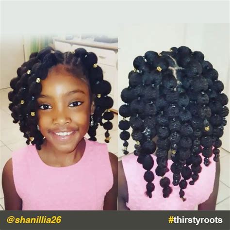 Hair Puff Balls hairstyle for little black girls | Natural hair styles ...