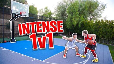 INTENSE 1v1 BASKETBALL AGAINST JIEDEL FROM 2HYPE! - YouTube