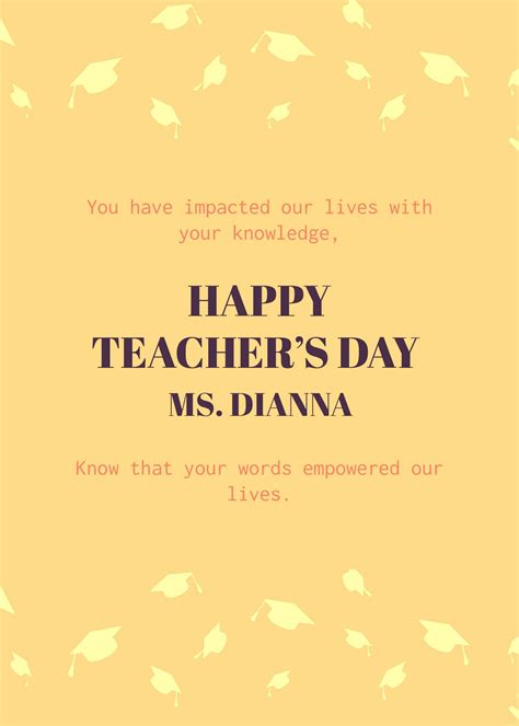 Special Teachers Day Cards