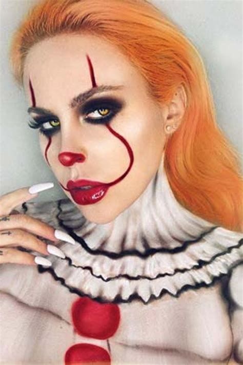 15 Scary Pennywise Makeup Ideas To Try This Halloween | Halloween ...