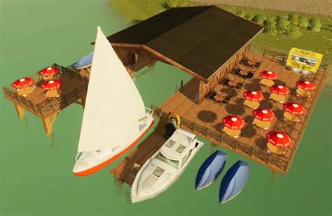 FS22 Boat house v1.0 - FS 22 Objects Mod Download