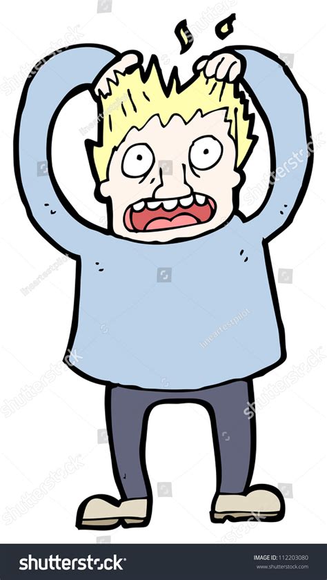 Stressed Man Cartoon Stock Illustration 112203080 | Shutterstock