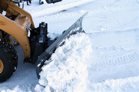 Angle Snow Blade Skid Steer Attachment Plowing Guide