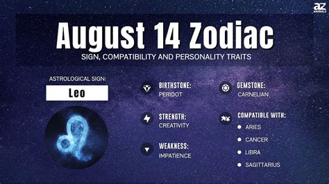 August 14 Zodiac: Sign Personality Traits, Compatibility, and More - A ...