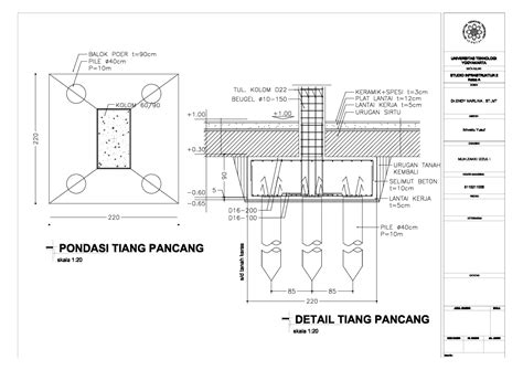 (PDF) DETAIL PONDASI TIANG PANCANG 1