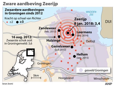 Aardbeving treft provincie Groningen | De Geobronnen