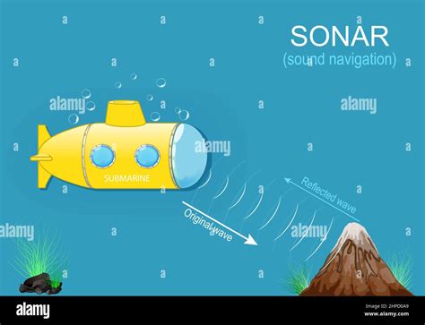 Submarine sonar diagram Stock Vector Images - Alamy