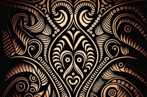 Premium Photo | Polynesian maori tribal seamless pattern background ...