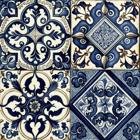 Azulejos pattern, created with 23273728 Stock Photo at Vecteezy