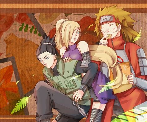 Shikamaru, Ino and Choji - Shikamaru Fan Art (36576805) - Fanpop