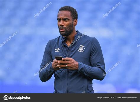 Cameron Jerome Luton Town Pre Match Pitch Inspection – Stock Editorial ...