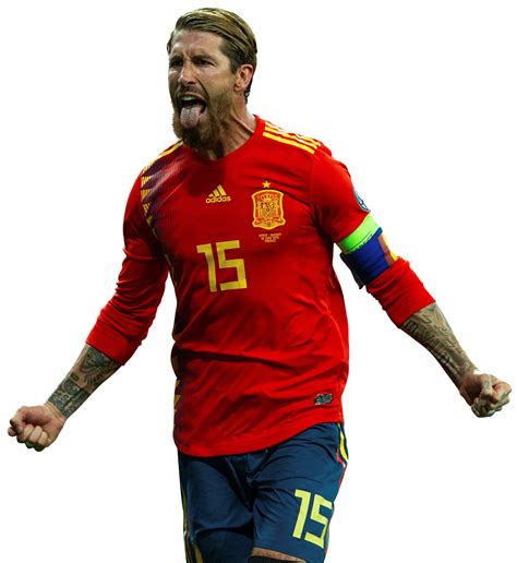 Sergio Ramos Spain football render - FootyRenders