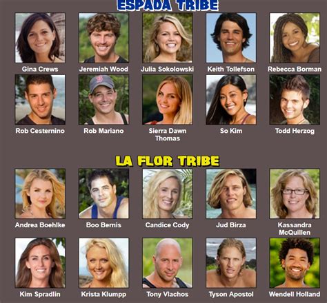 My all stars season cast (Survivor: I hit the random button) : r/survivor