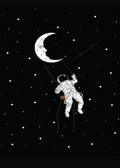 Wall Art Print | Astronaut Space Moon | Europosters