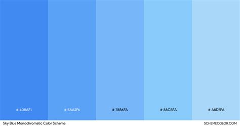 20+ Best Blue Monochromatic Color Palettes - Blog - SchemeColor.com