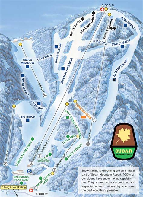 Sugar Mountain Ski Resort Trail Map | SkiCentral.com