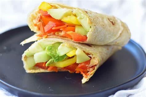 Avocado Ranch Hummus Veggie Wraps – Modern Honey