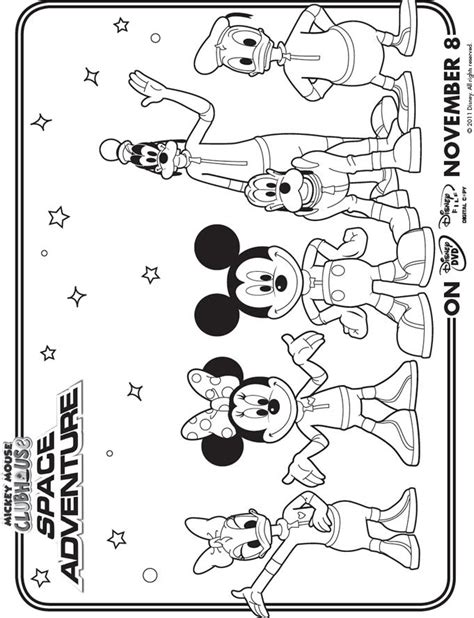 Free Coloring Page Of Mickey Mouse Clubhouse, Download Free Coloring ...