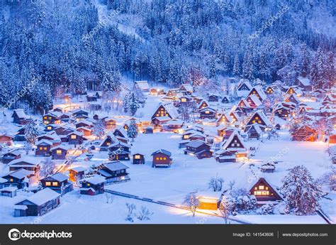 Shirakawago village in Japan — Stock Photo © Torsakarin #141543606