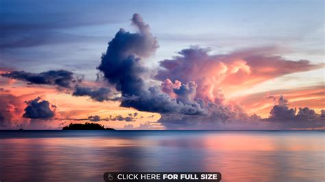 Clouds Over Sea 4K wallpaper | Cloud wallpaper, Clouds, Nature desktop ...