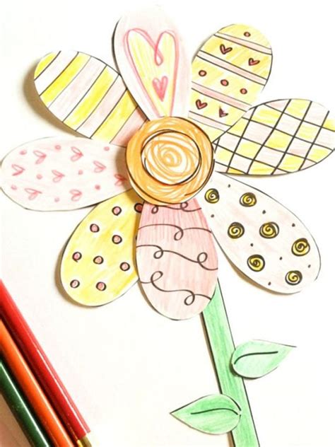 Flower Patterns To Cut Out For Kids