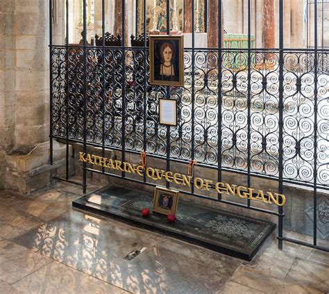 The grave of Catherine of Aragon at Peterborough Cathedral in ...