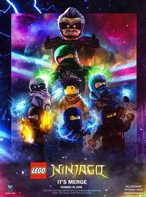 NINJAGO DRAGONS RISING POSTER COLLAB HAMADA NINJA X LLOYD WHIP | Lego ...