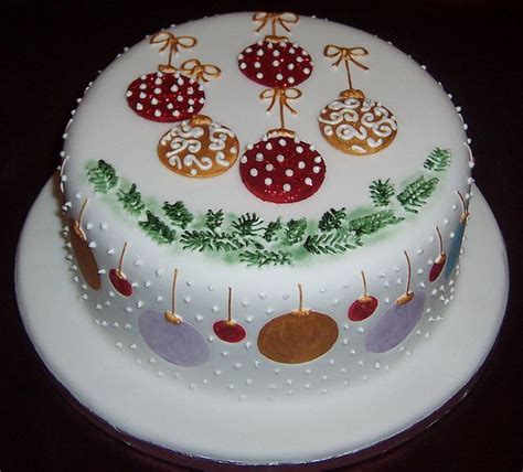 Baubles | Christmas cake designs, Christmas themed cake, Christmas cake ...