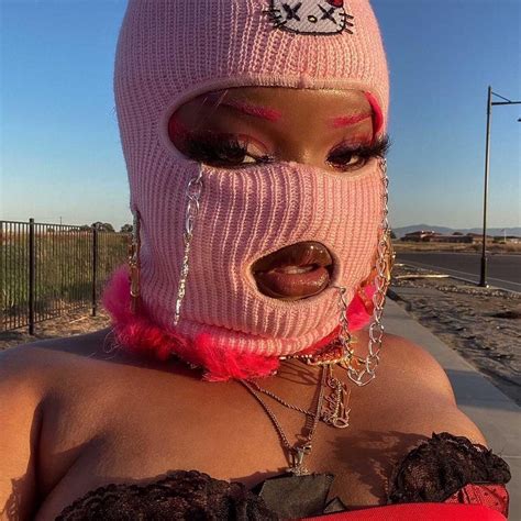 “hello kitty goth” ski mask , is still... - Depop