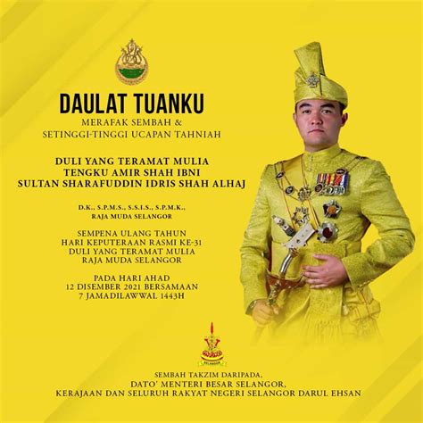 Selamat sempena Ulang Tahun Hari Keputeraan Yang Ke-31 Duli Yang ...