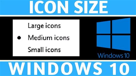 How To Change Icon Size - Windows 10 Tutorial - YouTube