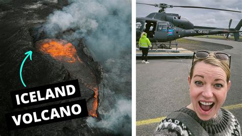 Helicopter Tour over Iceland's Volcano - YouTube