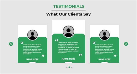 Testimonials layout UI design. Template for customer review, feedback ...