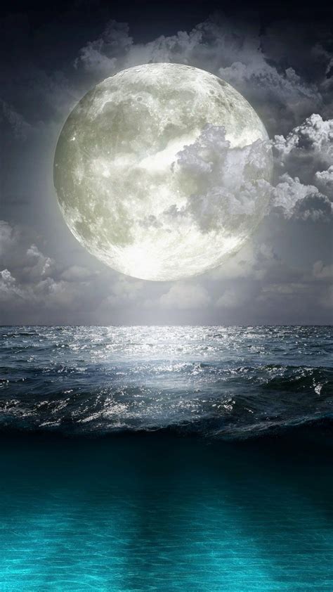 Ocean Moon Wallpapers - Top Free Ocean Moon Backgrounds - WallpaperAccess