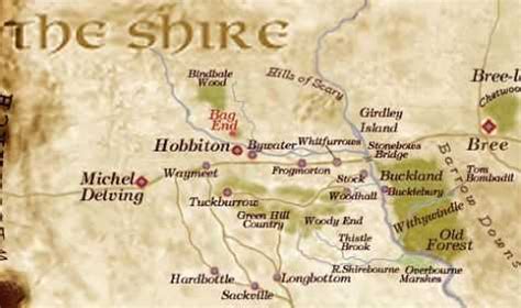 Hobbit Shire Map