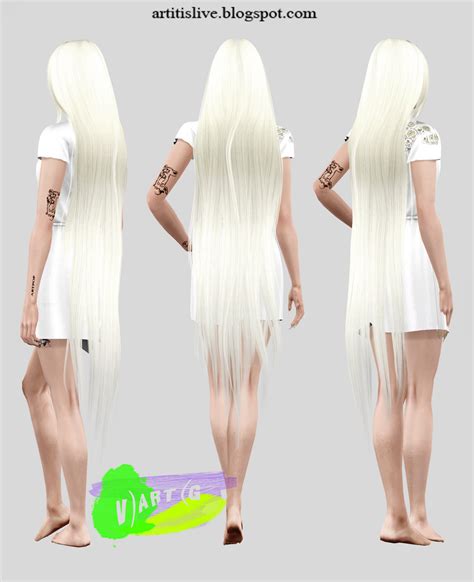 V)ART(G: hair ( remesh&retext ) | Sims hair, Sims 4 teen, Sims 4 dresses