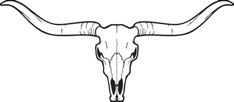 Longhorn head skull - bull or cow icon. Vector illustration. 12867371 ...