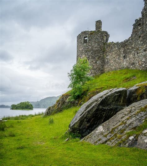 Kilchurn Castle, Ruins Near Loch Awe, Argyll and Bute, Scotland. Stock ...