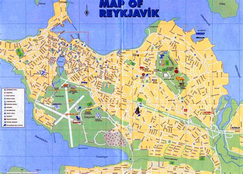 Reykjavik City Map - Reykjavik Iceland • mappery